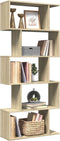 vidaXL - Kamerscherm - / - boekenkast - 5-laags - 70x24x161 - cm - hout - sonoma - eiken
