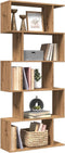 vidaXL - Kamerscherm - / - boekenkast - 5-laags - 70x24x161 - cm - hout - artisanaal
