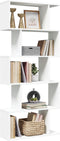 vidaXL - Kamerscherm - / - boekenkast - 5-laags - 70x24x161 - cm - bewerkt - hout - wit