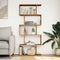 vidaXL - Kamerscherm - / - boekenkast - 5-laags - 70x24x161 - cm - hout - artisanaal