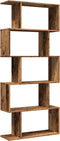 vidaXL - Kamerscherm - / - boekenkast - 5-laags - 70x24x161 - cm - hout - oud - hout