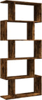 vidaXL - Kamerscherm - / - boekenkast - 5-laags - 70x24x161 - cm - hout - gerookt - eik
