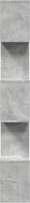 vidaXL - Kamerscherm - / - boekenkast - 5-laags - 70x24x161 - cm - hout - betongrijs