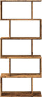 vidaXL - Kamerscherm - / - boekenkast - 5-laags - 70x24x161 - cm - hout - oud - hout