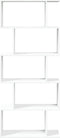 vidaXL - Kamerscherm - / - boekenkast - 5-laags - 70x24x161 - cm - bewerkt - hout - wit
