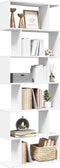 vidaXL - Kamerscherm - / - boekenkast - 6-laags - 70x24x193 - cm - bewerkt - hout - wit