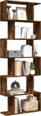 vidaXL - Kamerscherm - / - boekenkast - 6-laags - 70x24x193 - cm - hout - gerookt - eik