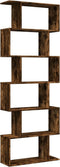 vidaXL - Kamerscherm - / - boekenkast - 6-laags - 70x24x193 - cm - hout - gerookt - eik