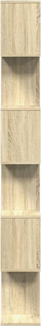 vidaXL - Kamerscherm - / - boekenkast - 6-laags - 70x24x193 - cm - hout - sonoma - eiken