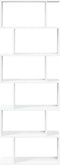 vidaXL - Kamerscherm - / - boekenkast - 6-laags - 70x24x193 - cm - bewerkt - hout - wit