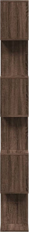 vidaXL - Kamerscherm - / - boekenkast - 6-laags - 70x24x193 - cm - hout - bruin - eiken