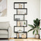 vidaXL - Kamerscherm - / - boekenkast - 6-laags - 70x24x193 - cm - hout - zwart
