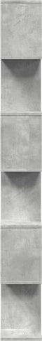 vidaXL - Kamerscherm - / - boekenkast - 6-laags - 70x24x193 - cm - hout - betongrijs