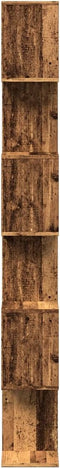 vidaXL - Kamerscherm - / - boekenkast - 6-laags - 70x24x193 - cm - hout - oud - hout