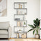 vidaXL - Kamerscherm - / - boekenkast - 6-laags - 70x24x193 - cm - hout - betongrijs