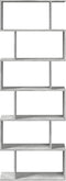 vidaXL - Kamerscherm - / - boekenkast - 6-laags - 70x24x193 - cm - hout - betongrijs