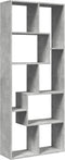 vidaXL - Kamerscherm - / - boekenkast - 67x25x161,5 - cm - bewerkt - hout - betongrijs