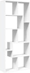 vidaXL - Kamerscherm - / - boekenkast - 67x25x161,5 - cm - bewerkt - hout - wit