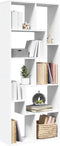 vidaXL - Kamerscherm - / - boekenkast - 67x25x161,5 - cm - bewerkt - hout - wit
