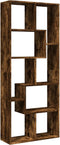 vidaXL - Kamerscherm - / - boekenkast - 67x25x161,5 - cm - hout - gerookt - eiken