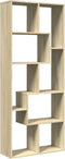 vidaXL - Kamerscherm - / - boekenkast - 67x25x161,5 - cm - hout - sonoma - eikenkleur