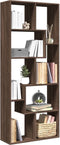 vidaXL - Kamerscherm - / - boekenkast - 67x25x161,5 - cm - hout - bruin - eikenkleur