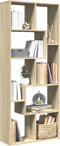 vidaXL - Kamerscherm - / - boekenkast - 67x25x161,5 - cm - hout - sonoma - eikenkleur
