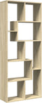 vidaXL - Kamerscherm - / - boekenkast - 67x25x161,5 - cm - hout - sonoma - eikenkleur