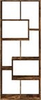 vidaXL - Kamerscherm - / - boekenkast - 67x25x161,5 - cm - hout - gerookt - eiken