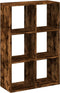 vidaXL - Kamerscherm - / - boekenkast - 69,5x29x103,5 - cm - hout - gerookt - eiken