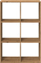 vidaXL - Kamerscherm - / - boekenkast - 69,5x29x103,5 - cm - hout - artisanaal - eiken