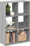 vidaXL - Kamerscherm - / - boekenkast - 69,5x29x103,5 - cm - hout - grijs - sonoma
