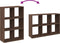 vidaXL - Kamerscherm - / - boekenkast - 69,5x29x103,5 - cm - hout - bruin - eikenkleur