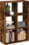 vidaXL - Kamerscherm - / - boekenkast - 69,5x29x103,5 - cm - hout - gerookt - eiken