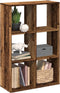vidaXL - Kamerscherm - / - boekenkast - 69,5x29x103,5 - cm - hout - oud - houtkleurig