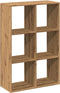 vidaXL - Kamerscherm - / - boekenkast - 69,5x29x103,5 - cm - hout - artisanaal - eiken