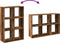 vidaXL - Kamerscherm - / - boekenkast - 69,5x29x103,5 - cm - hout - oud - houtkleurig