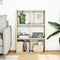 vidaXL - Kamerscherm - / - boekenkast - 69,5x29x103,5 - cm - hout - sonoma - eiken
