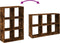 vidaXL - Kamerscherm - / - boekenkast - 69,5x29x103,5 - cm - hout - gerookt - eiken
