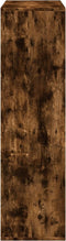 vidaXL - Kamerscherm - / - boekenkast - 69,5x29x103,5 - cm - hout - gerookt - eiken