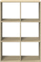 vidaXL - Kamerscherm - / - boekenkast - 69,5x29x103,5 - cm - hout - sonoma - eiken