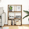vidaXL - Kamerscherm - / - boekenkast - 69,5x29x103,5 - cm - hout - artisanaal - eiken