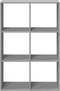 vidaXL - Kamerscherm - / - boekenkast - 69,5x29x103,5 - cm - hout - grijs - sonoma