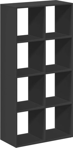 vidaXL - Kamerscherm - / - boekenkast - 69,5x29x137,5 - cm - bewerkt - hout - zwart