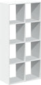 vidaXL - Kamerscherm - / - boekenkast - 69,5x29x137,5 - cm - bewerkt - hout - wit