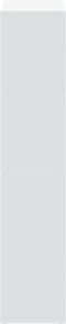 vidaXL - Kamerscherm - / - boekenkast - 69,5x29x137,5 - cm - bewerkt - hout - wit