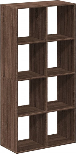 vidaXL - Kamerscherm - / - boekenkast - 69,5x29x137,5 - cm - hout - bruin - eikenkleur