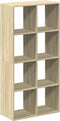 vidaXL - Kamerscherm - / - boekenkast - 69,5x29x137,5 - cm - hout - sonoma - eiken