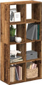 vidaXL - Kamerscherm - / - boekenkast - 69,5x29x137,5 - cm - hout - oud - houtkleur