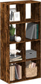 vidaXL - Kamerscherm - / - boekenkast - 69,5x29x137,5 - cm - hout - gerookt - eiken